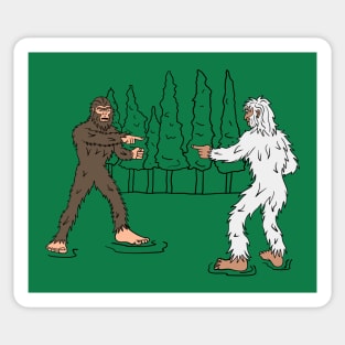 Yeti V/S Sasquatch Sticker